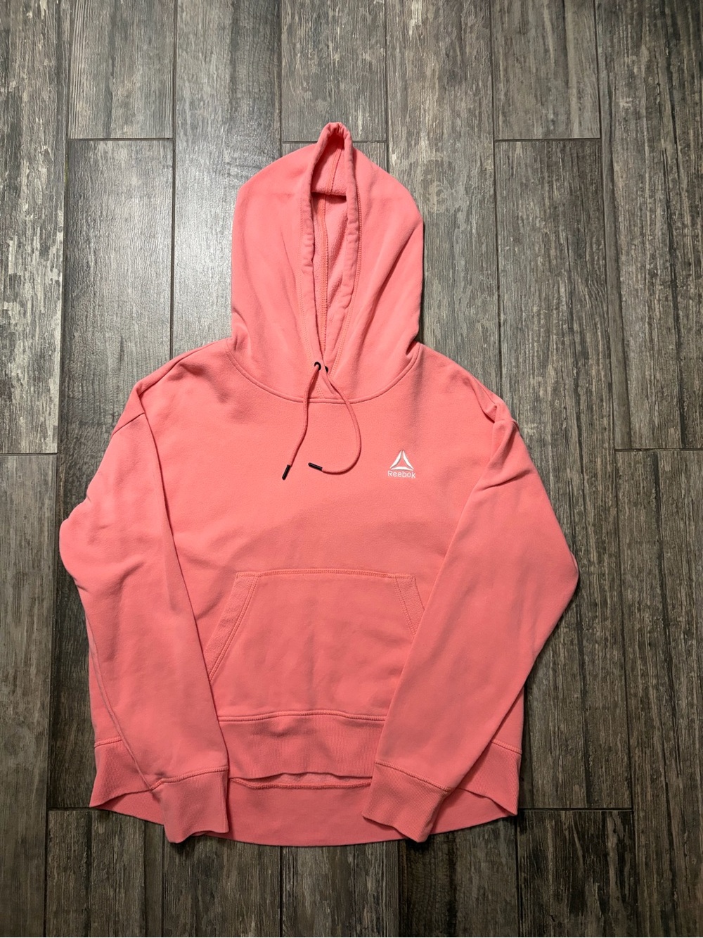 Reebok Pink Coral Pullover Hoodie